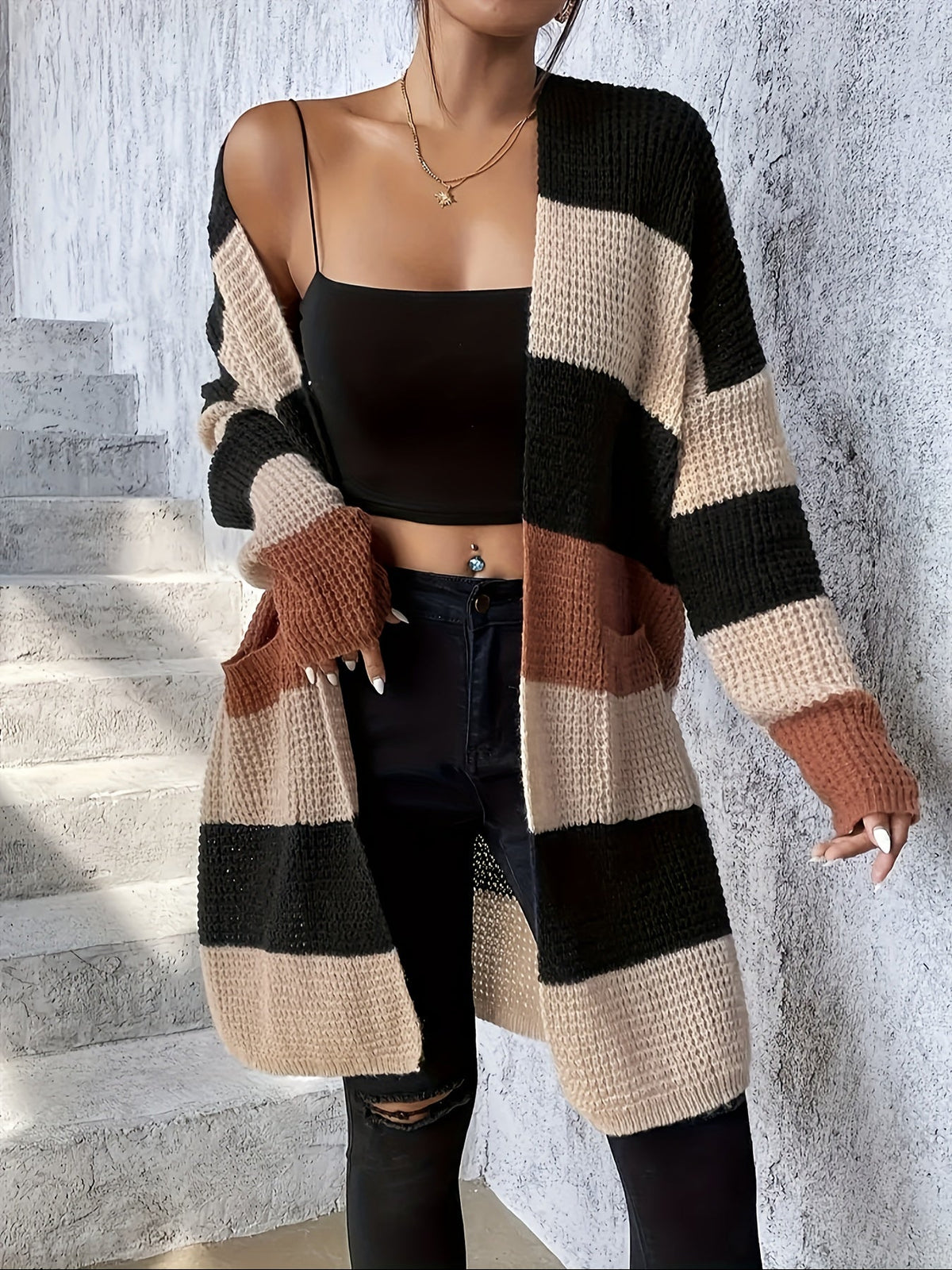 Bronwyn | Cardigan Longline Coloré