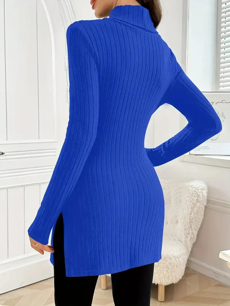 Diana | Pull à col roulé confortable et polyvalent à coupe slim