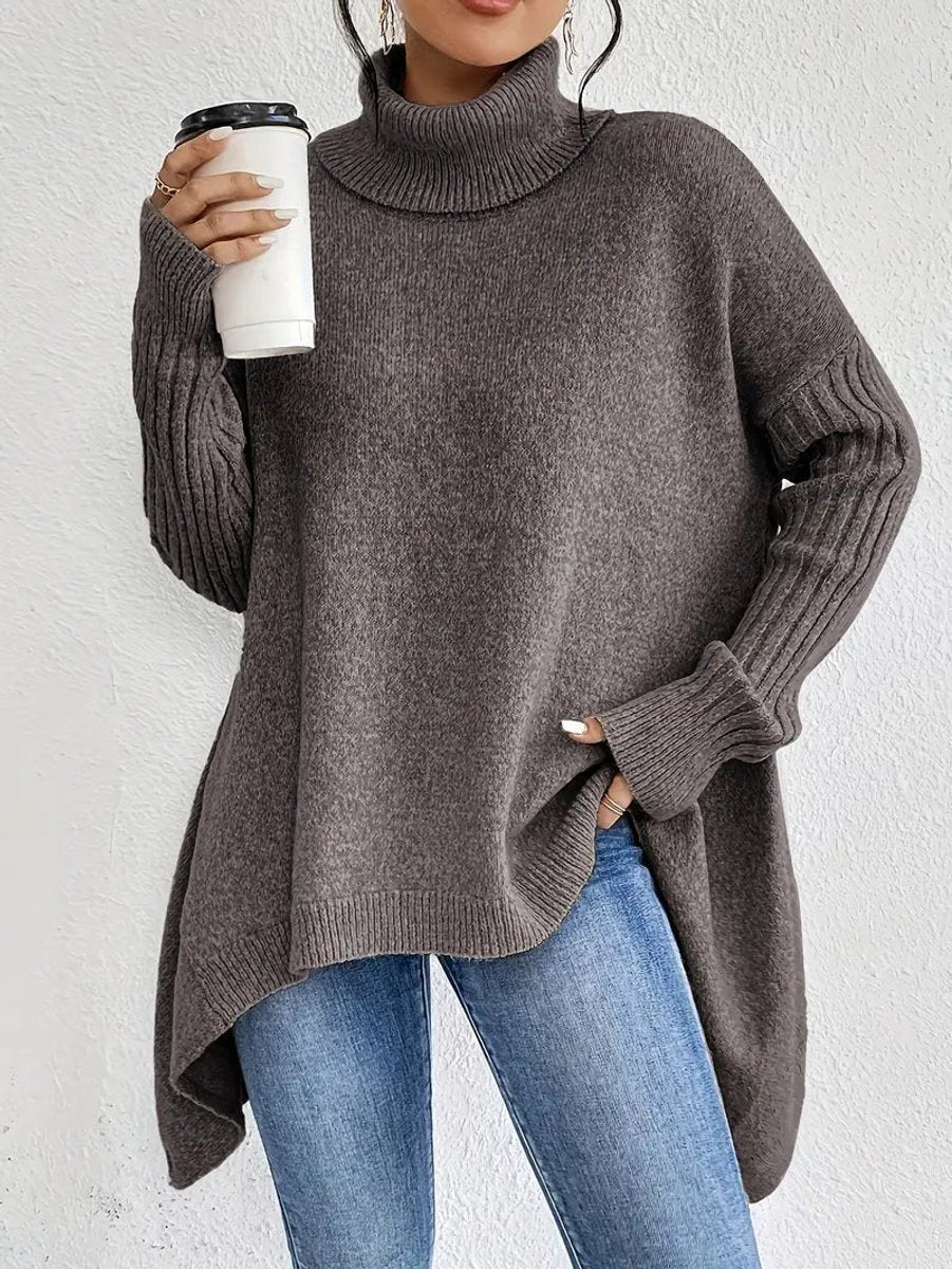 Lily | Pull à col roulé oversize confortable