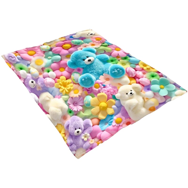 Couverture Mignon Peluche 3D Jeté