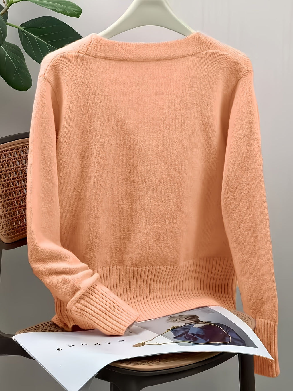 Juliet | Cardigan à Col V et Boutons en Forme de Cœur