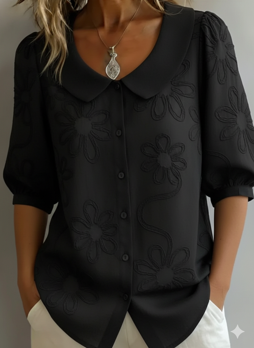 Aurélie™ — Blouse légère avec design floral pour une élégance naturelle