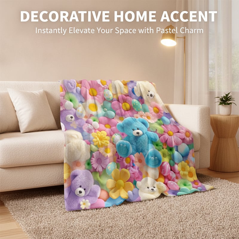 Couverture Mignon Peluche 3D Jeté
