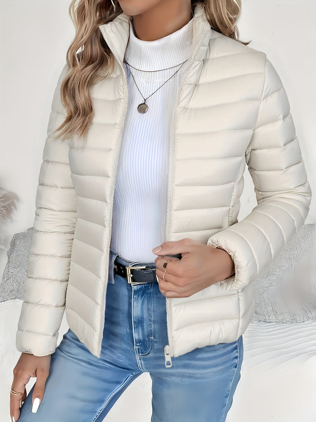 Monica - Manteau d'hiver élégant et matelassé