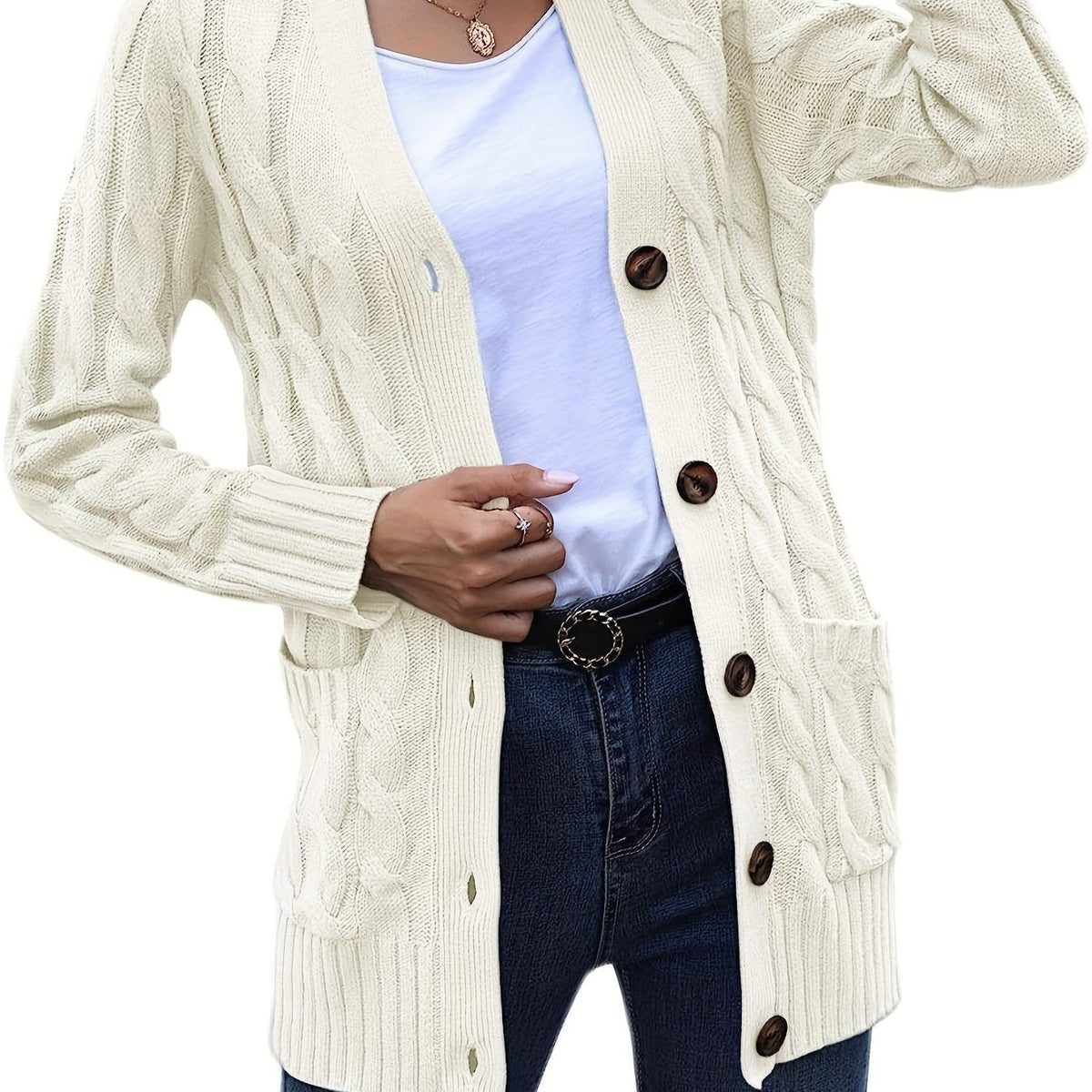 VESTE TRICOTÉE ÉLÉGANTE POUR FEMMES