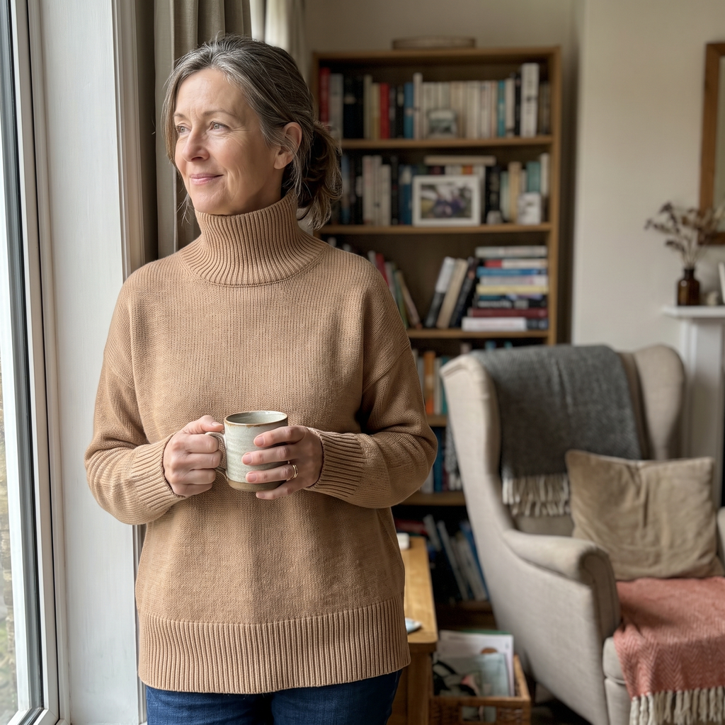 Sienna | Pull à col roulé oversized décontracté et luxueux pour femmes