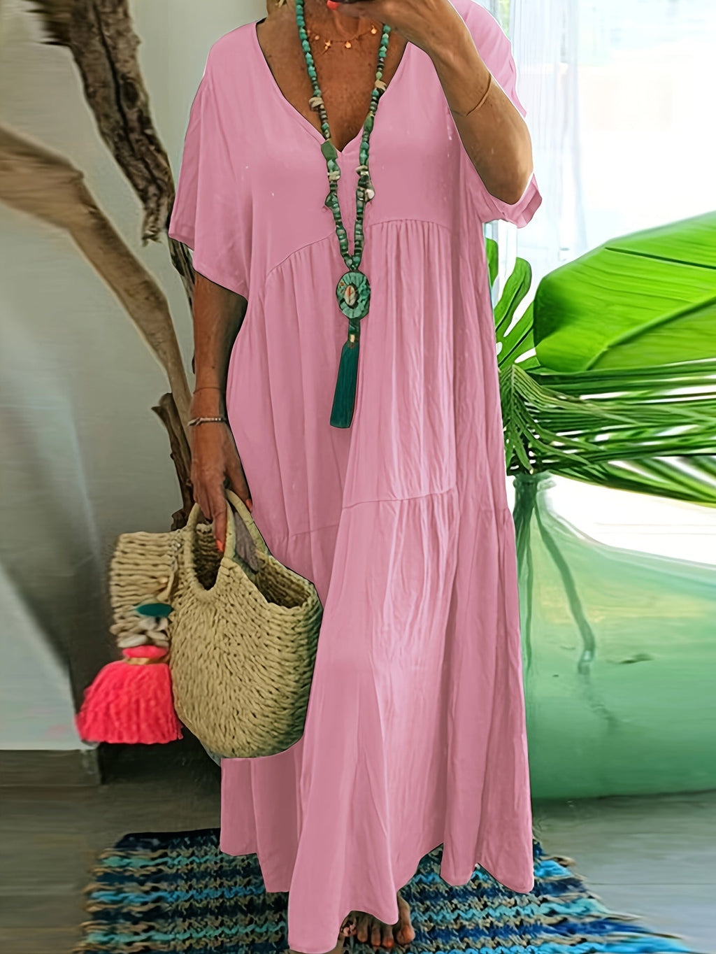 Vida™ - Robe maxi décontractée grande taille