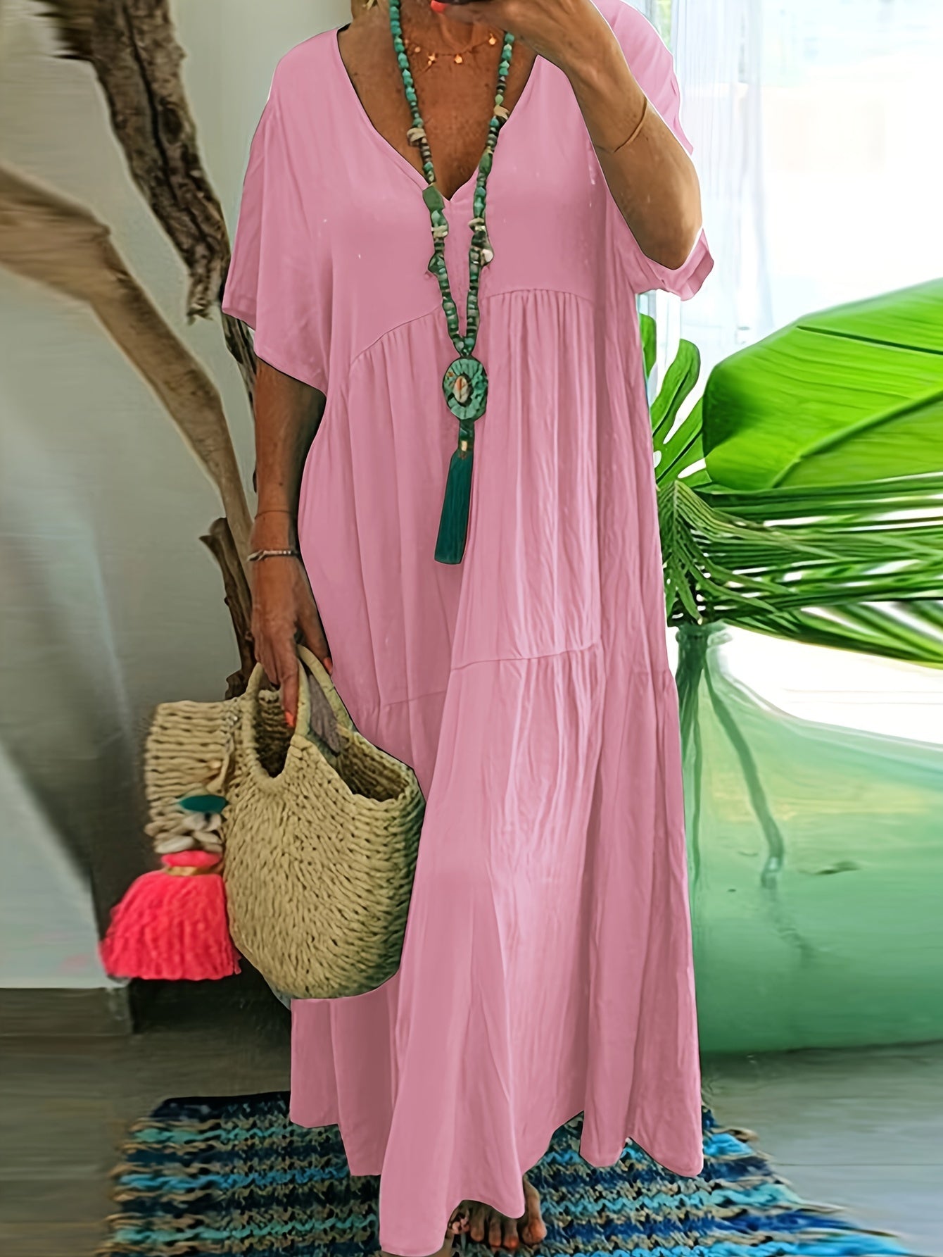 Vida™ - Robe maxi décontractée grande taille