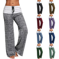 Pantalon de lounge doux pour femmes avec jambe large et ceinture repliée Echo Archive