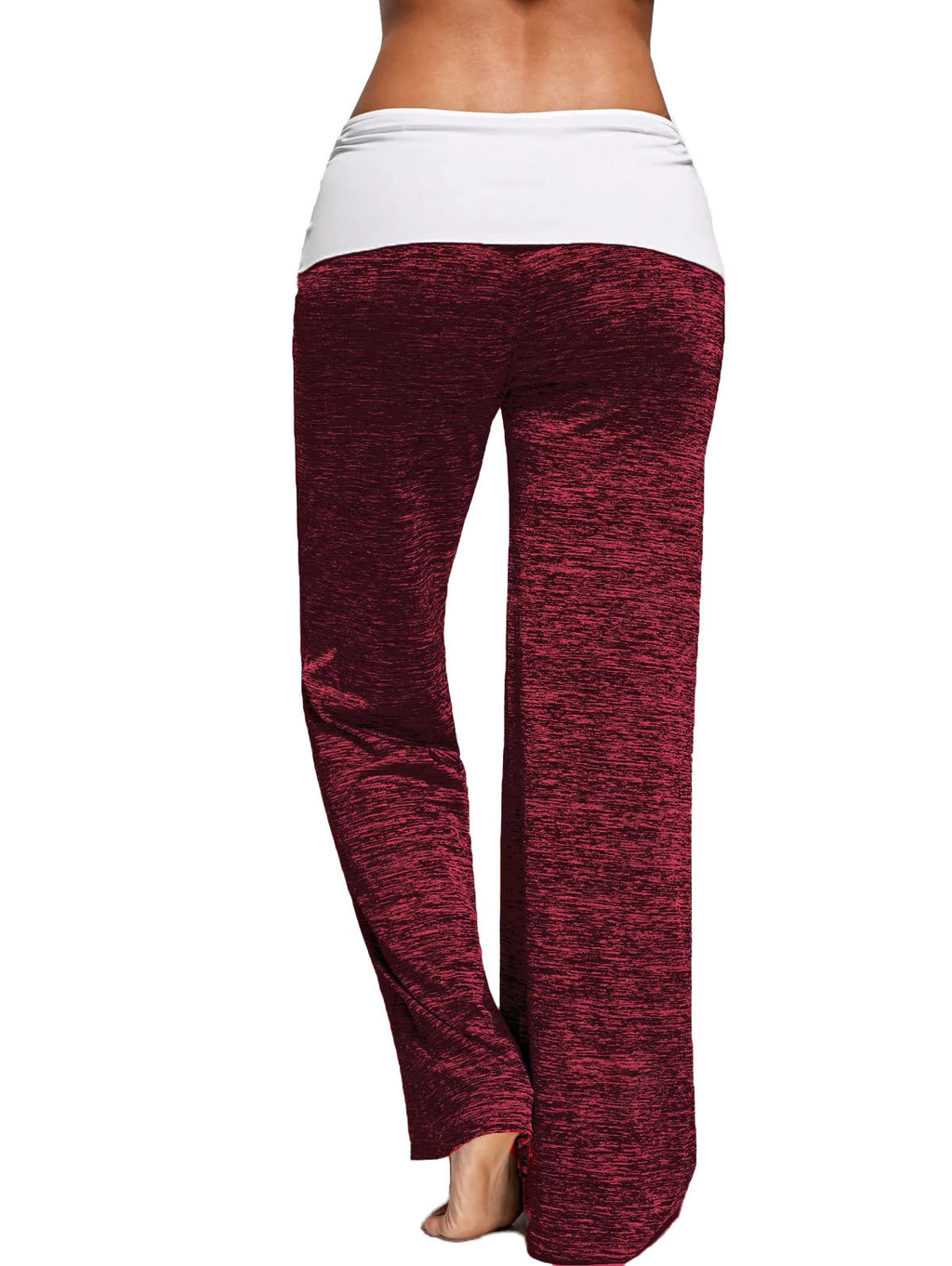 Pantalon de lounge doux pour femmes avec jambe large et ceinture repliée Echo Archive