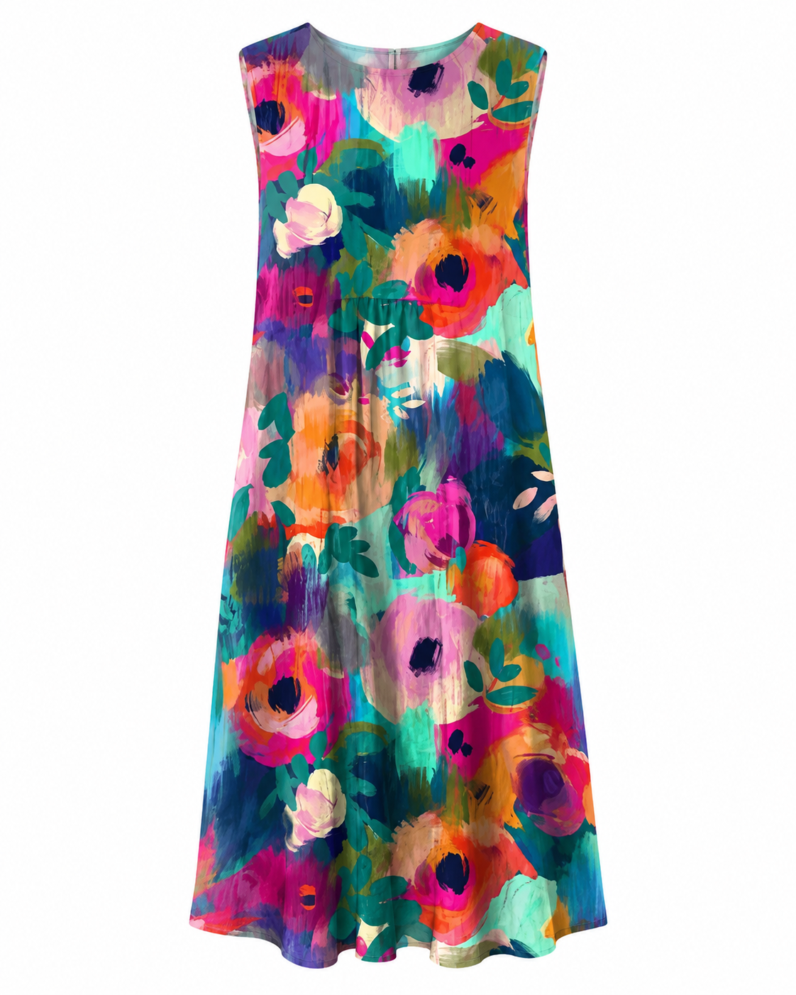 Callie™ – Robe sans manches élégante avec motif floral