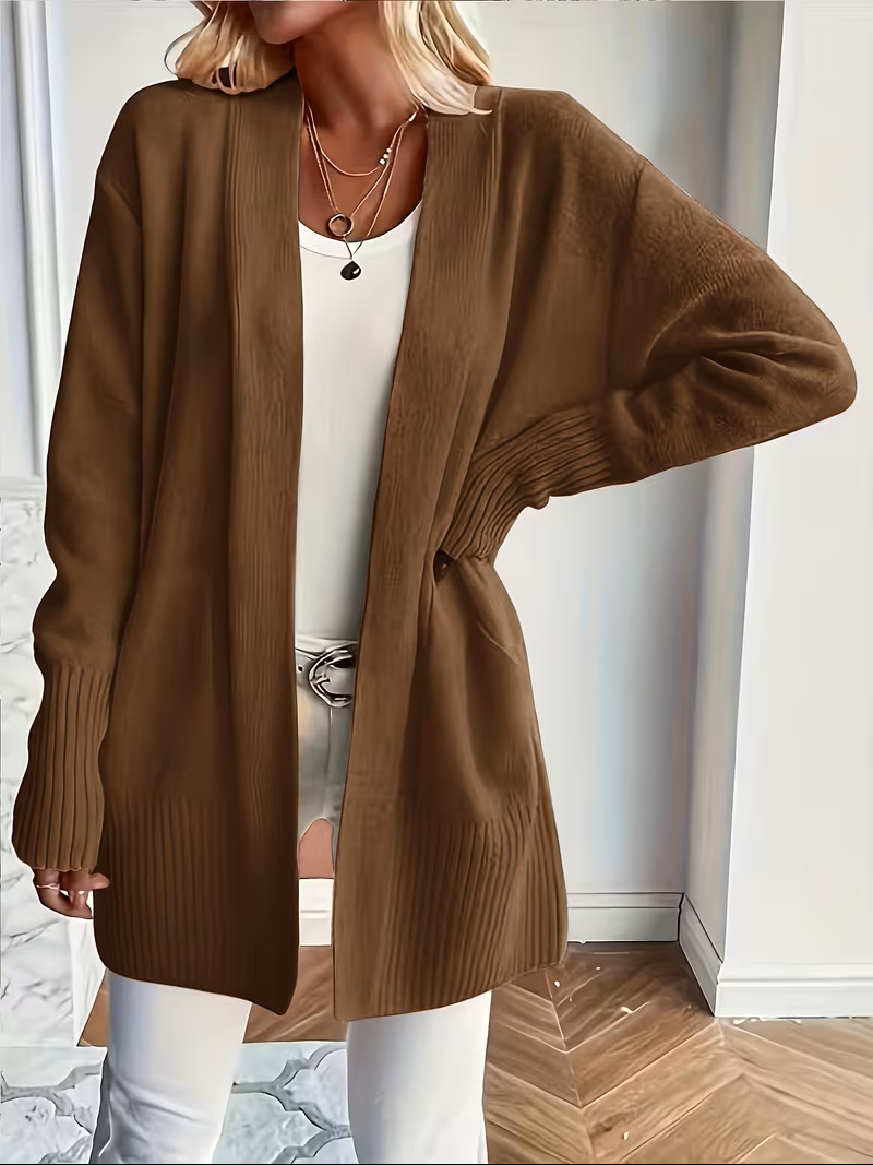 Ellen - Gilet Oversize Élégant en Côtelé