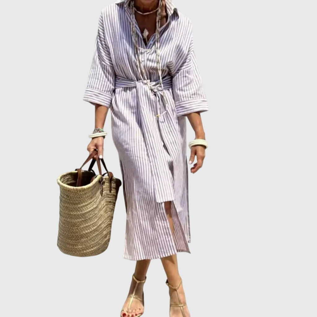 Ellen | Robe Rayée Classique