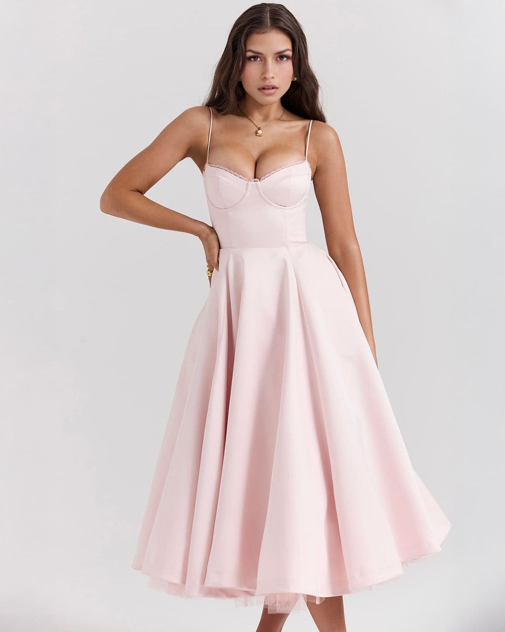 Ophira™ - Robe Midi Corset Élégante