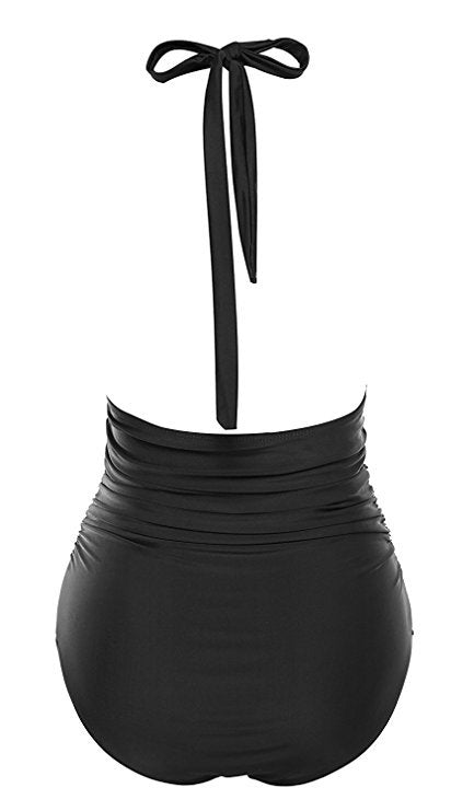 Maillot de bain floral pour femmes avec décolleté plongeant R&B
