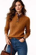 Amelia | Pull col roulé en cable classique et élégant