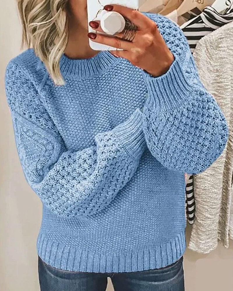 Pull en maille unie polyvalent