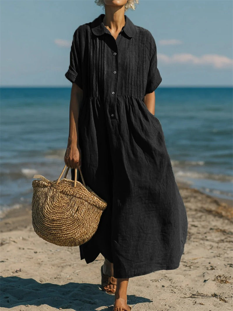 Corvina | Robe de plage longue avec poches pratiques