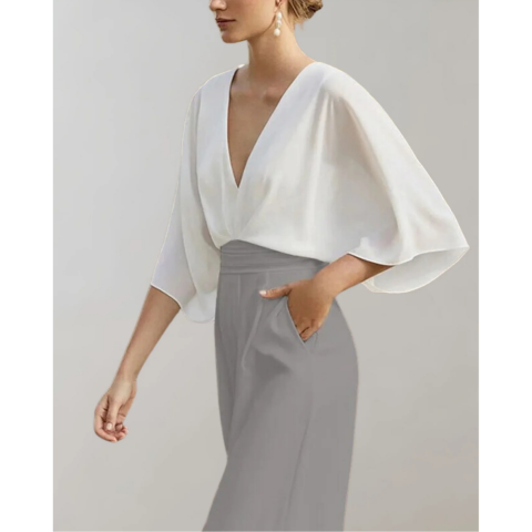 Combinaison ajustée et fluide pour femme | Chic