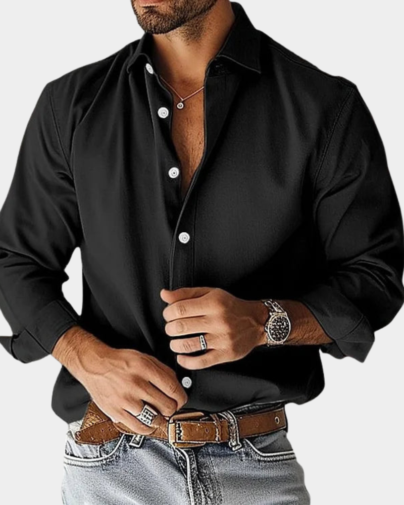 Tyson | Chemise à manches longues pour hommes avec boutons