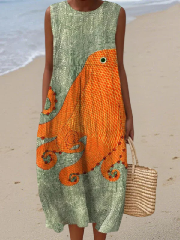 Esther - Robe d'été fluide sans manches