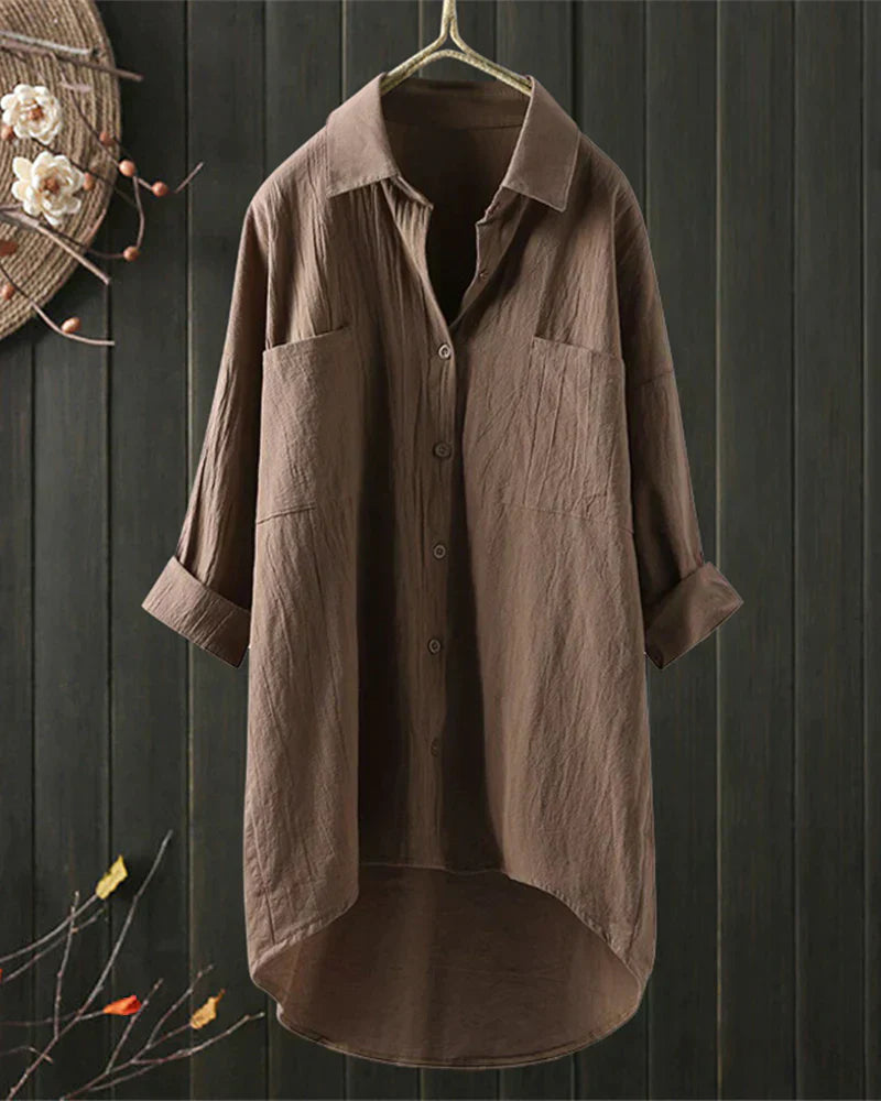 Angelina™ - Blouse unie à manches longues