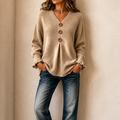 Emily | Pull en Tricot Élégant et Confortable pour Femmes avec Décolleté en V