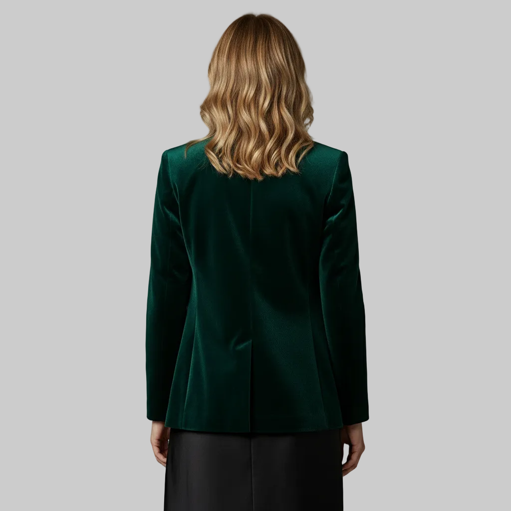 Blazer ajusté en velours
