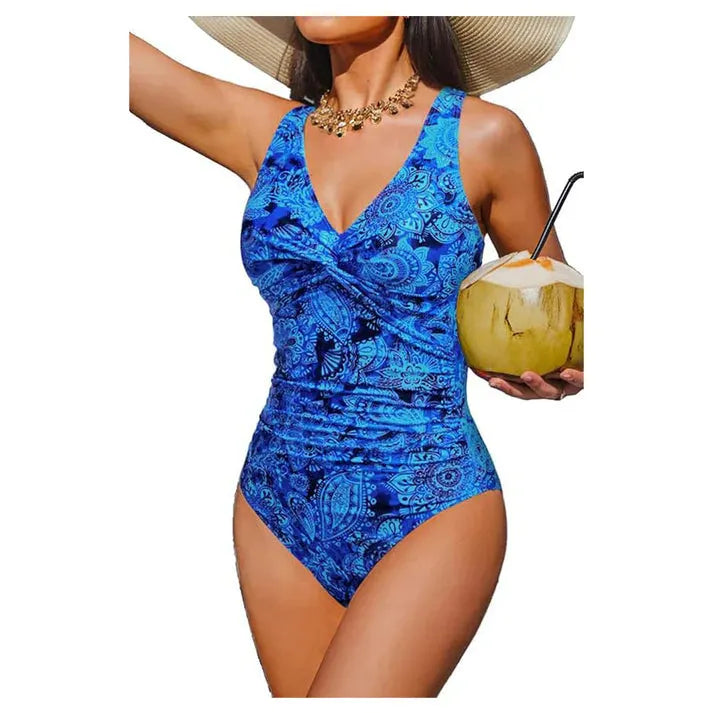 Naicel | Maillot de bain une pièce élégant avec taille froncée