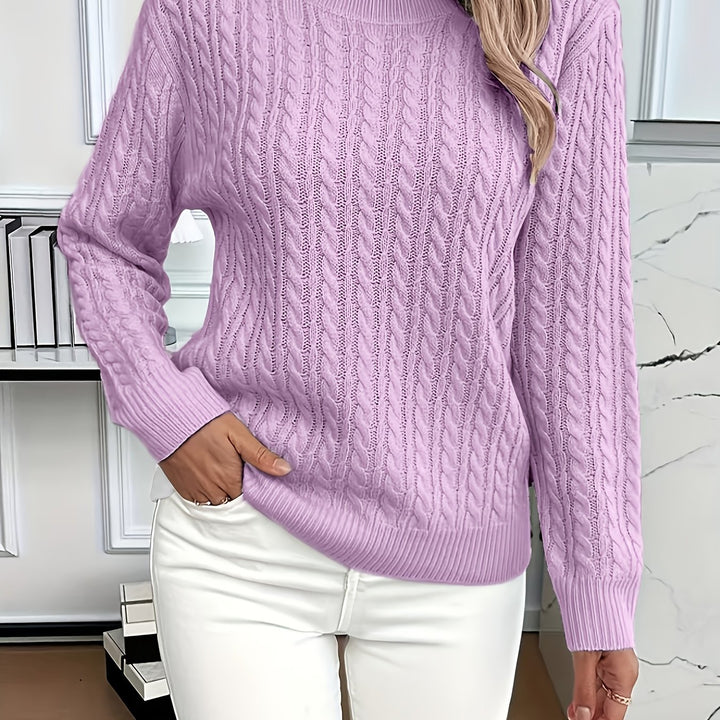 Lena | Pull en Tricot High-Low Moderne et Doux