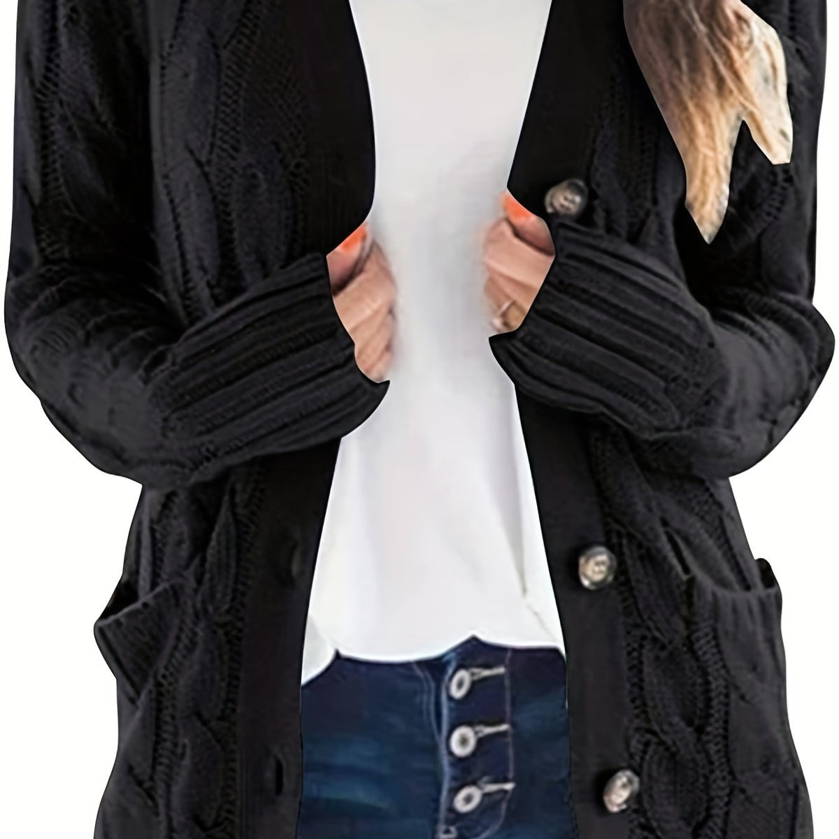 VESTE TRICOTÉE ÉLÉGANTE POUR FEMMES