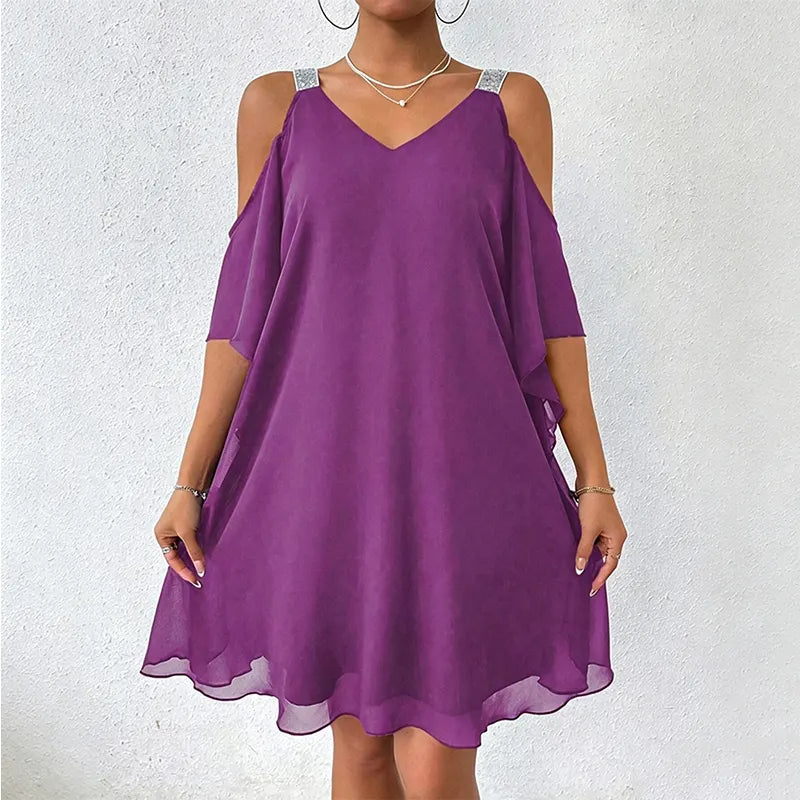 Perlyn | Robe fluide à décolleté en V sans manches