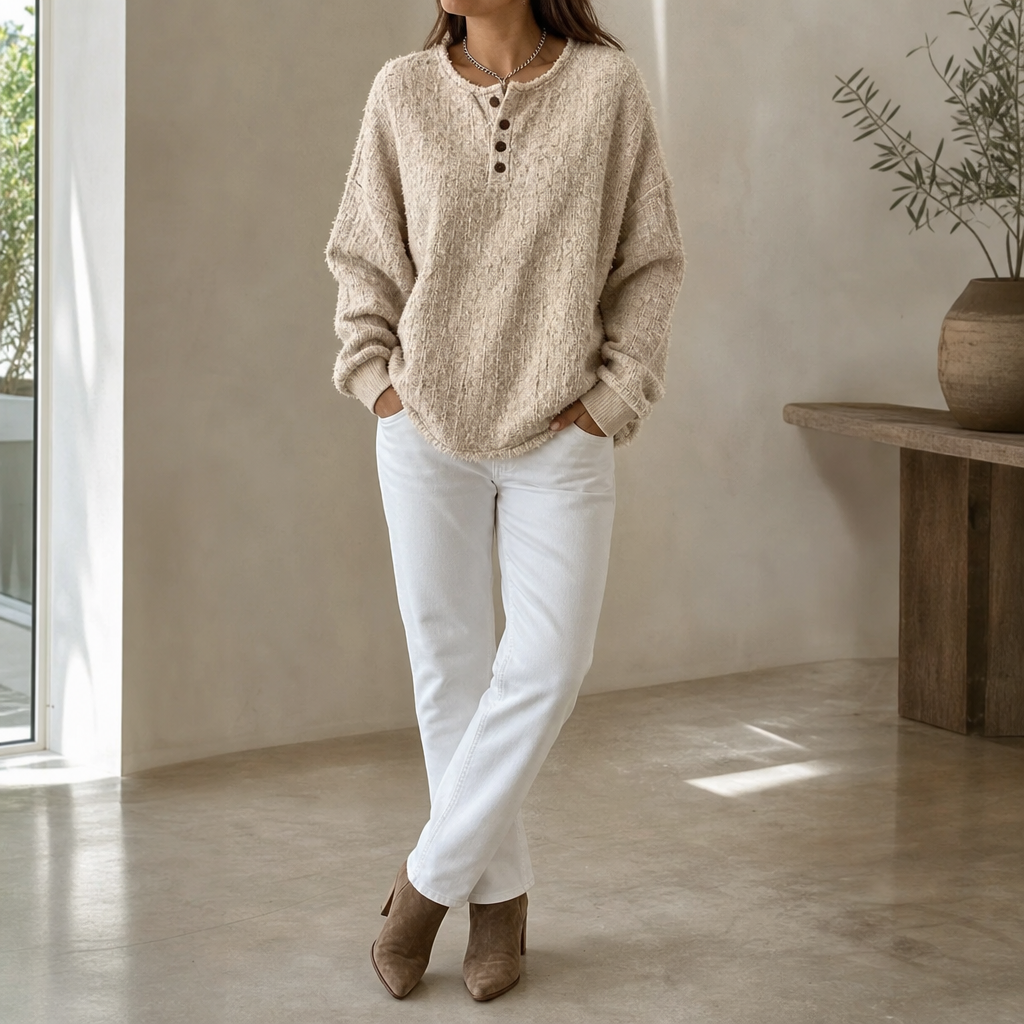 Mila | Pull en tricot chunky moderne et polyvalent