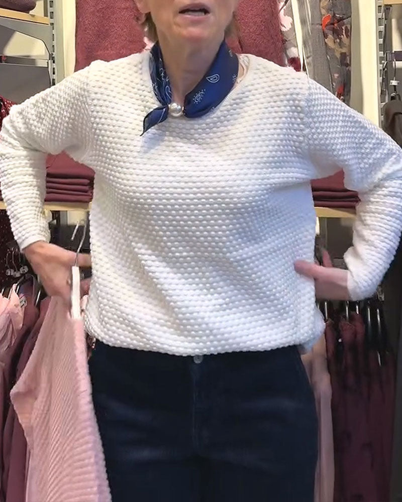 Pull à col rond Sweat-shirt uni
