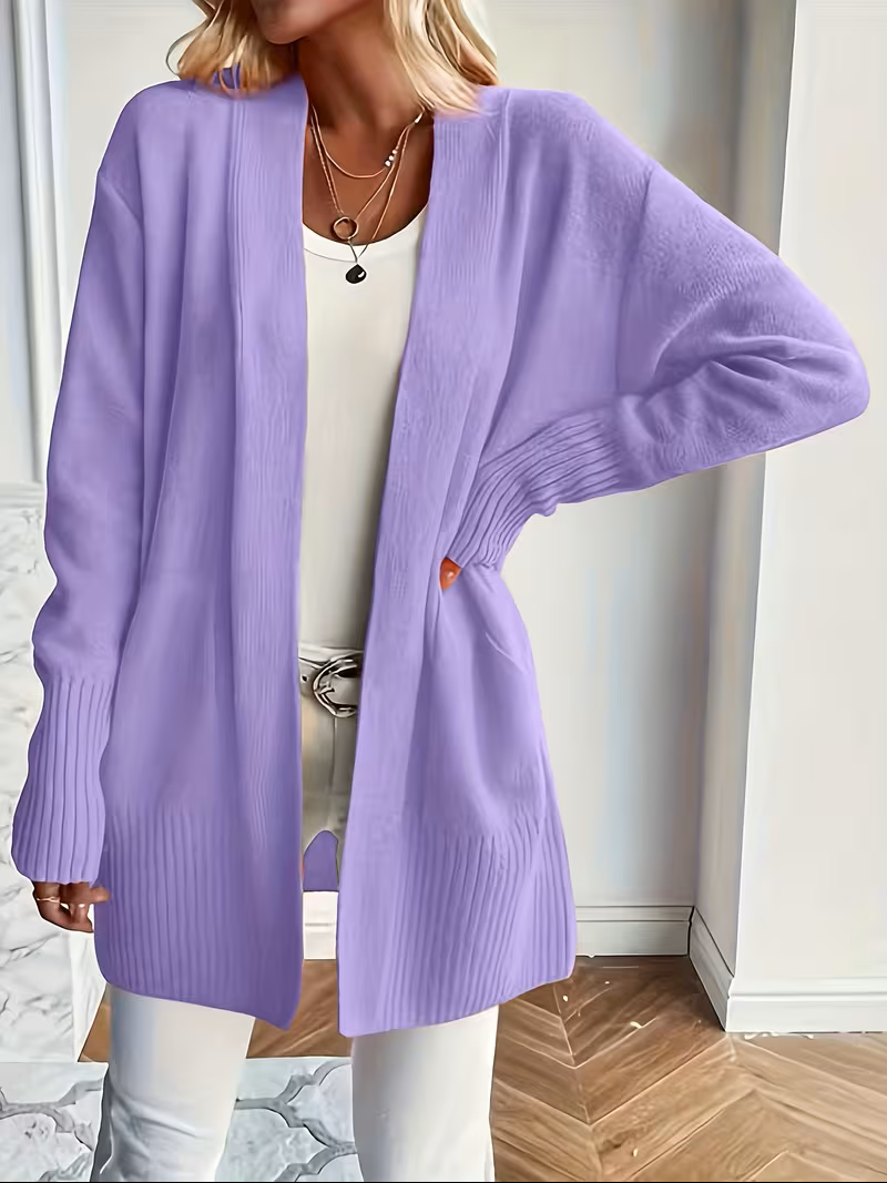 Ellen - Gilet Oversize Élégant en Côtelé