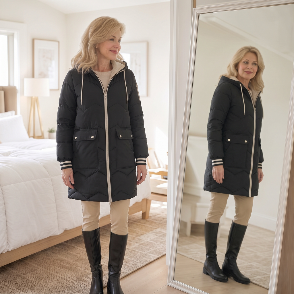 Diana | Veste d'hiver moderne et confortable pour femmes avec capuche