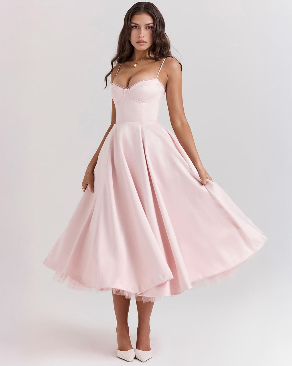 Ophira™ - Robe Midi Corset Élégante