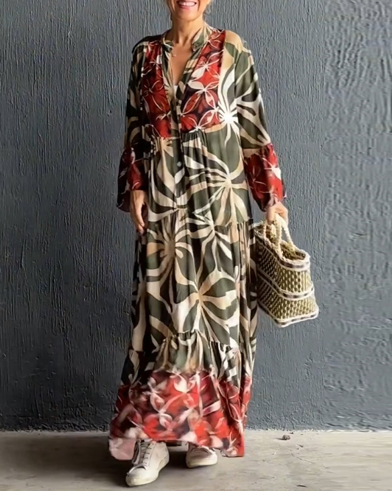 Robe de Vacances Imprimée Légère