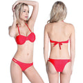 Ensemble de bikini pour femmes avec haut rembourré et bretelles réglables R&B