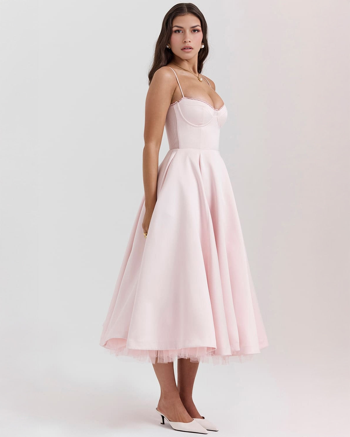 Ophira™ - Robe Midi Corset Élégante