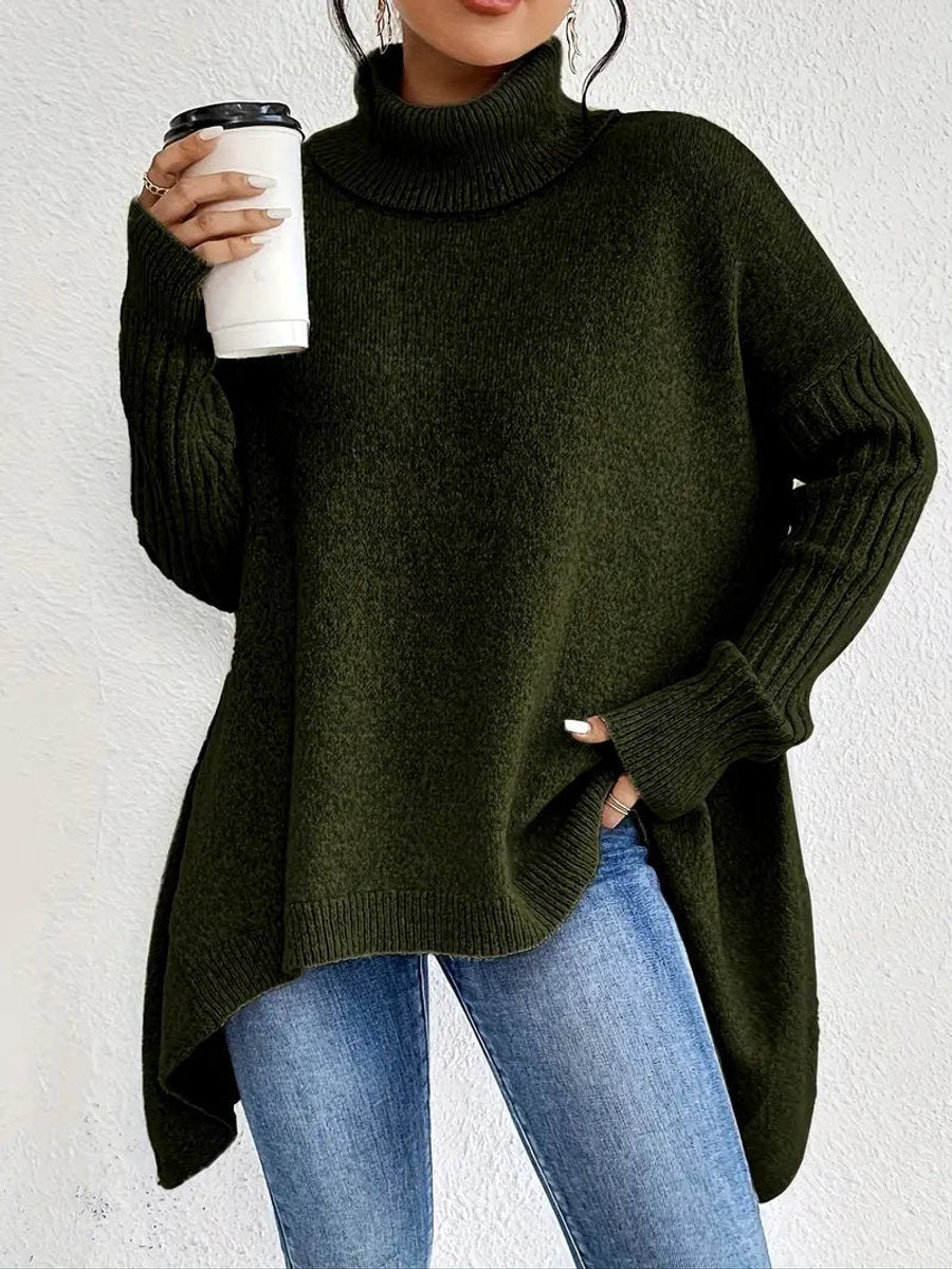 Lily | Pull à col roulé oversize confortable