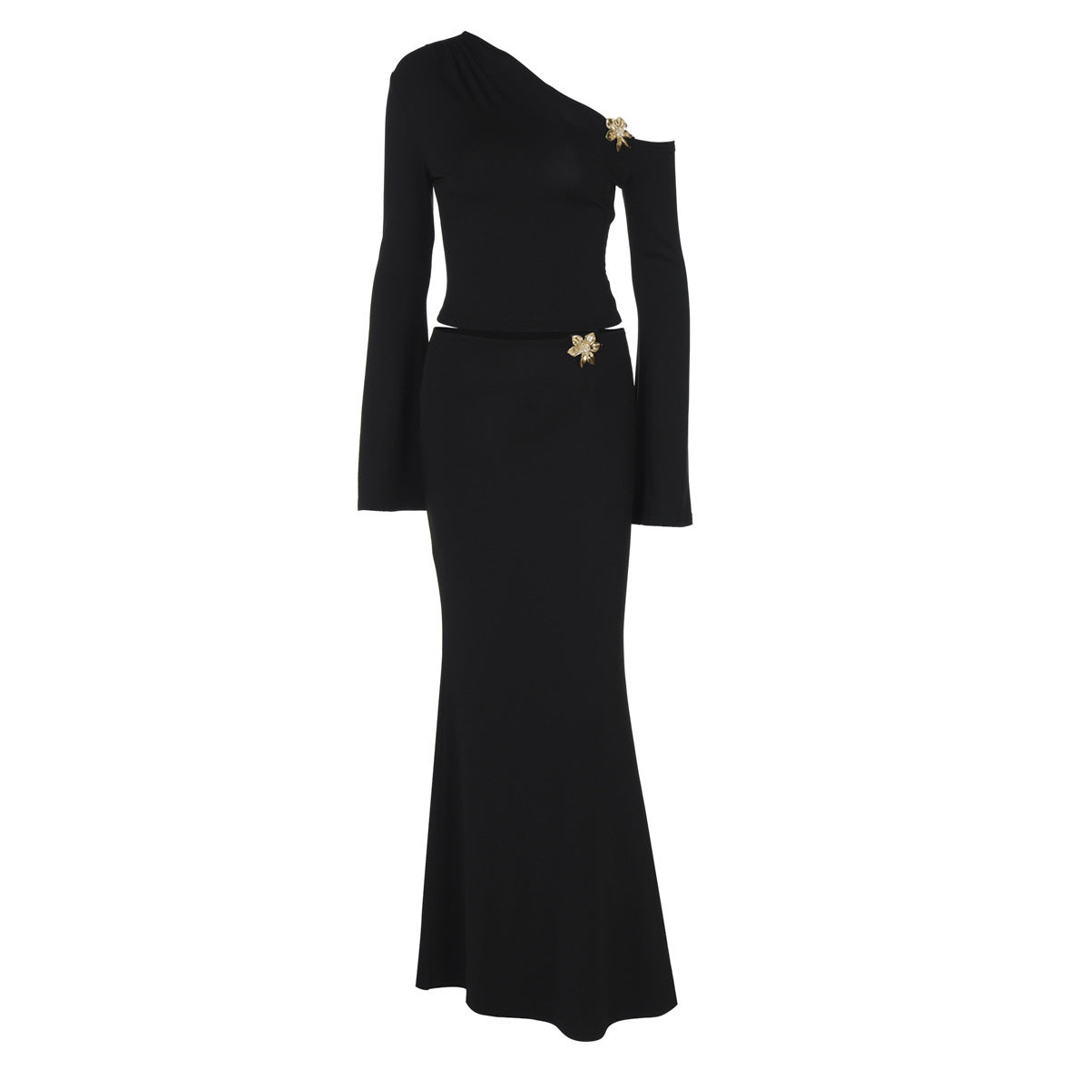 Ensemble Top et Jupe Maxi Coupe Ajustée Pour Femme | Idéal Pour Occasions et Événements