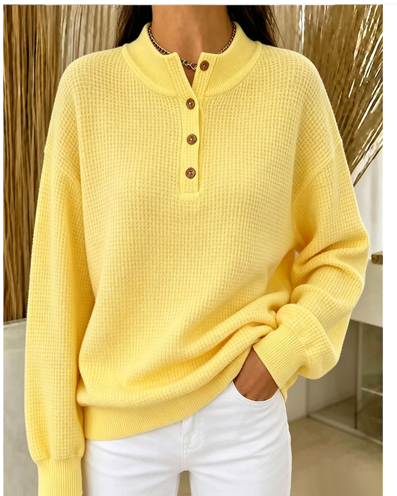 Blouse à col montant et manches longues
