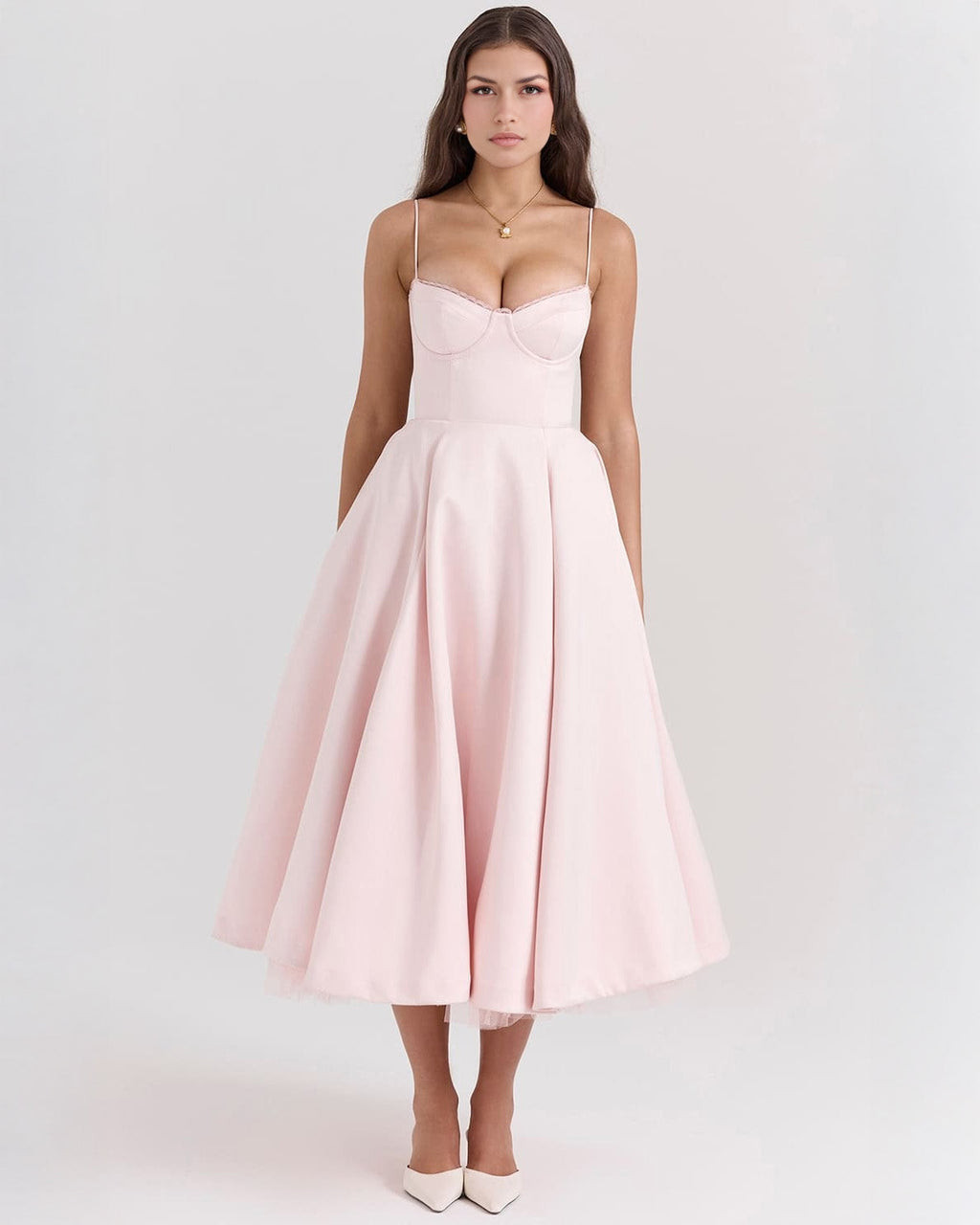 Ophira™ - Robe Midi Corset Élégante