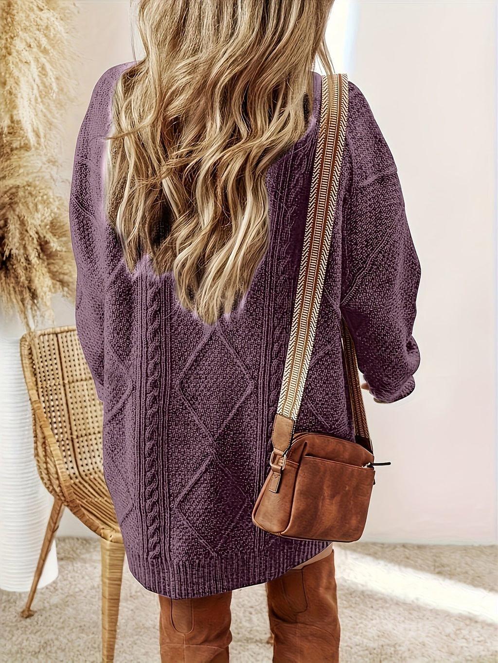 Iris | Robe en Tricot à Câble