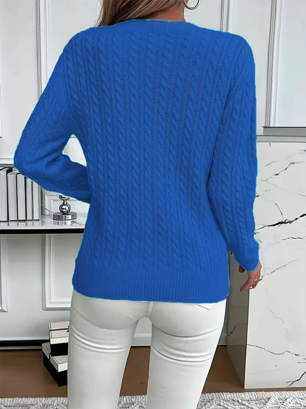 PULL ROND CONFORTABLE POUR FEMMES