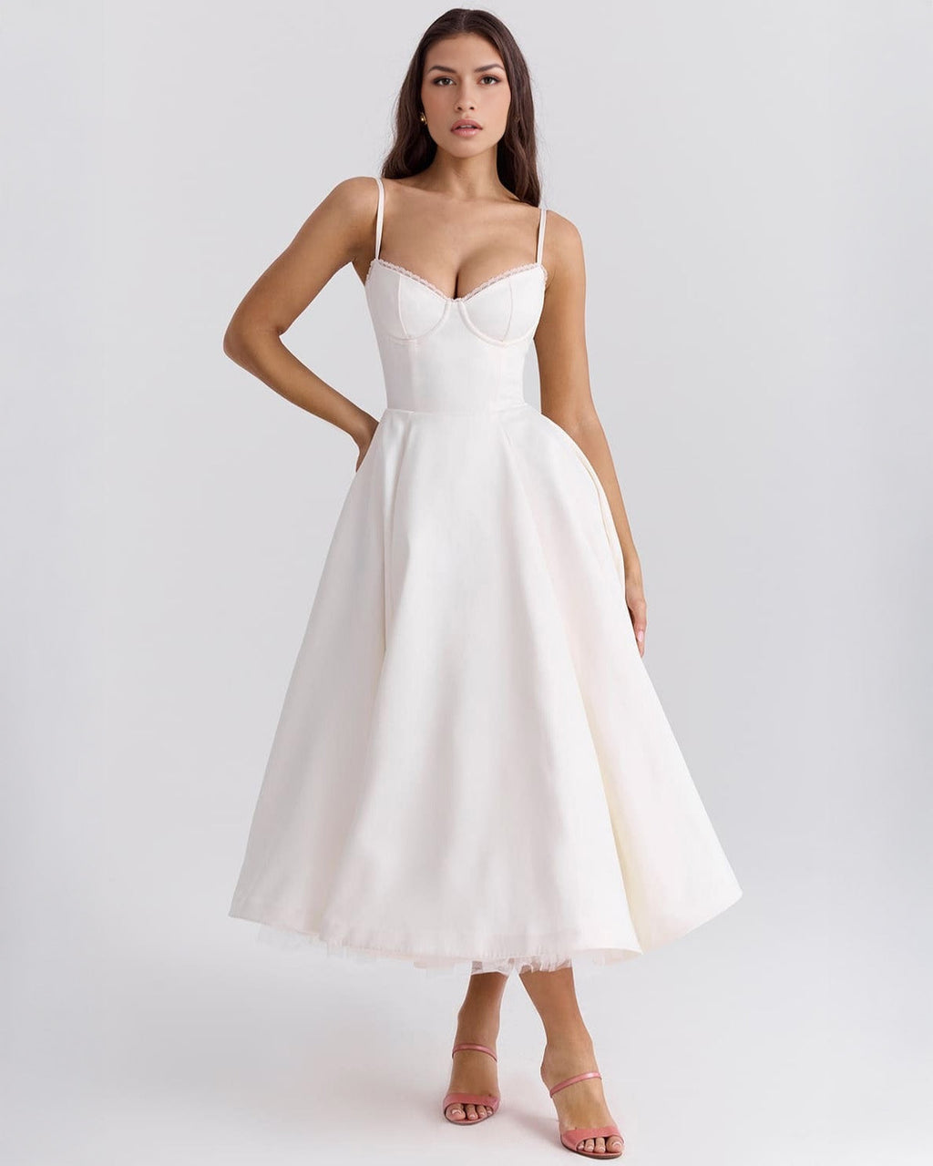 Ophira™ - Robe Midi Corset Élégante