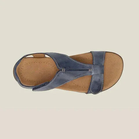 Sandales Avec Bride Réglable À Scratch Et Design À Lanière En T Pour Femmes | Idéal Pour La Saison Chaude