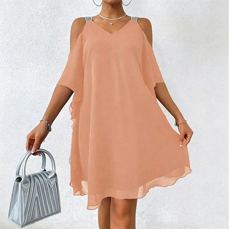 Perlyn | Robe fluide à décolleté en V sans manches