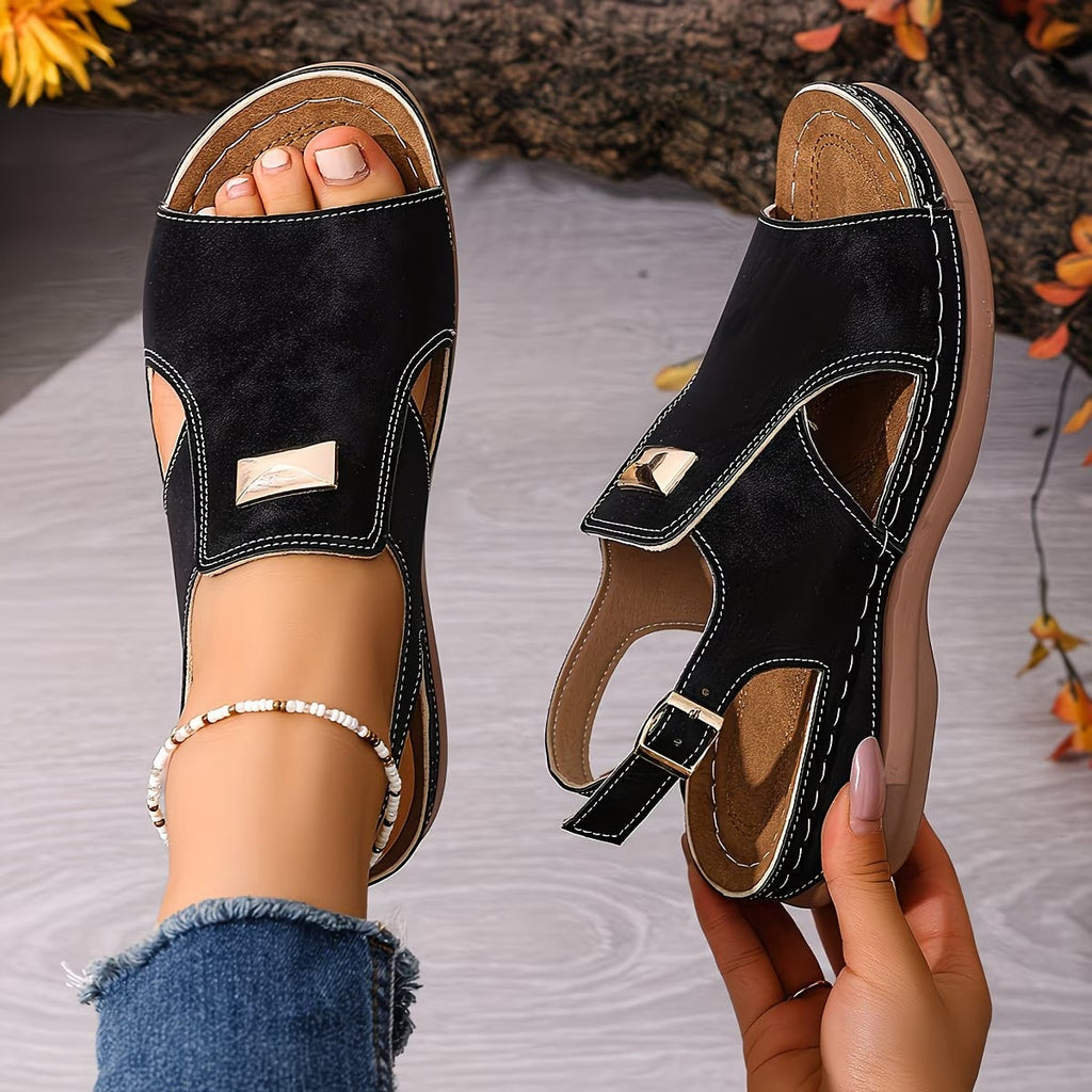 Solemna | Sandales Boho orthopédiques avec bride réglable